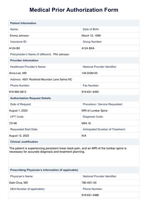 Prior authorization form used by commercial insurance companies to evaluate Wegovy coverage requests — most plans require documentation of BMI, comorbidities, and prior weight loss attempts before approving the medication